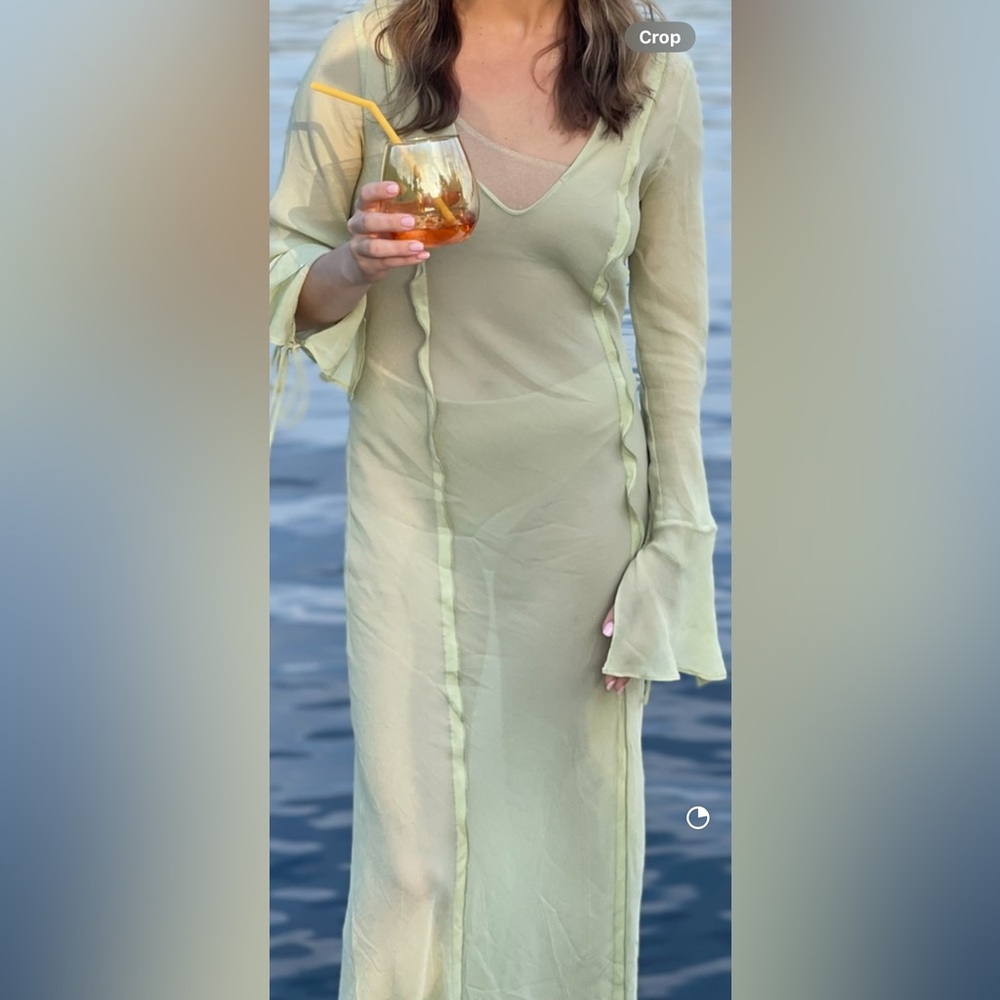 DISSH Green Ruffle Maxi Dress - Picture 2 of 7